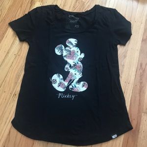 NEFF Floral Pattern Minnie Mouse Tee